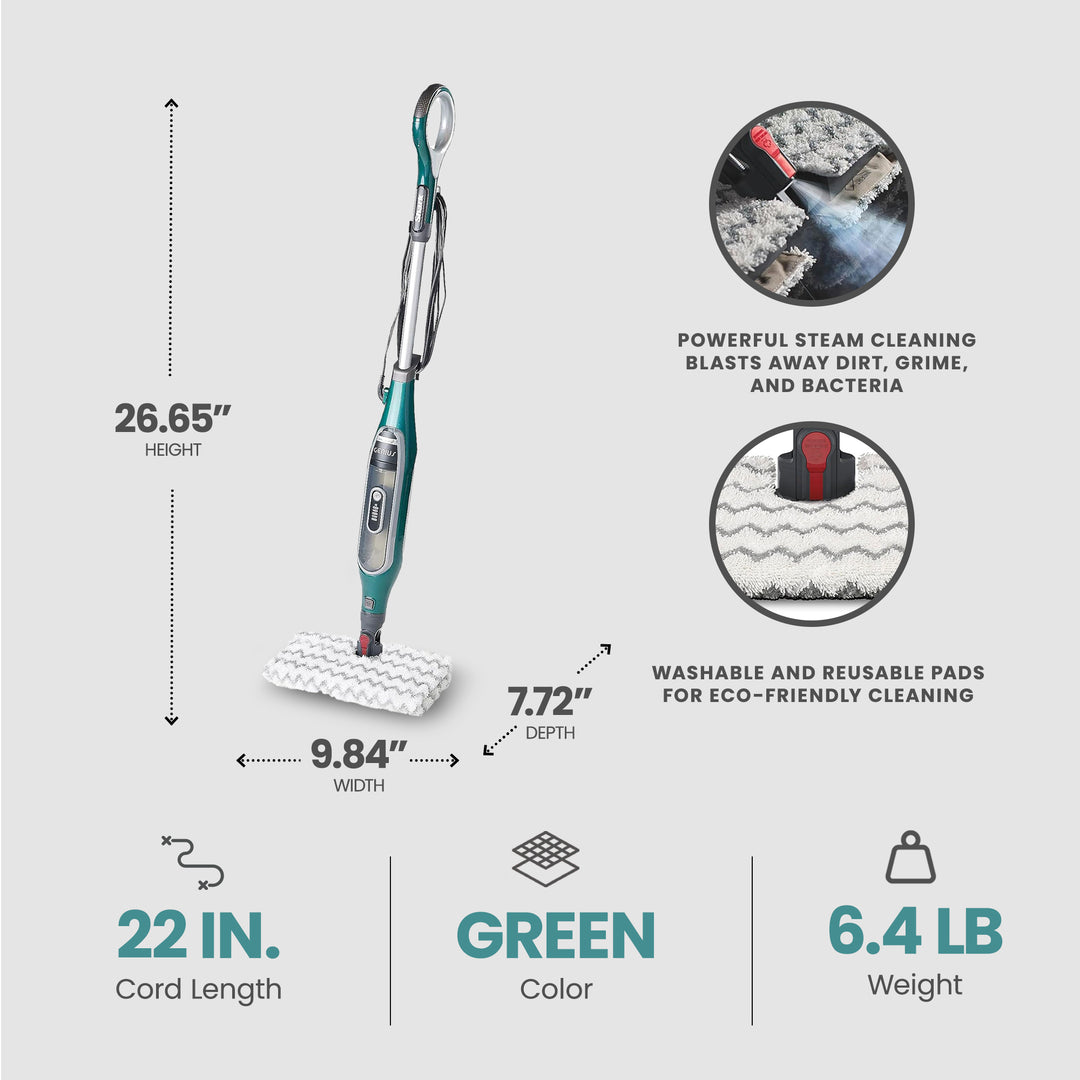 Shark Genius Steam Pocket Mop w/3 Control Setting, Green (Used) - VMInnovations