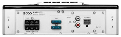 New Boss BASS800 8" 800 Watt Low Profile Amplified Subwoofer System with Remote