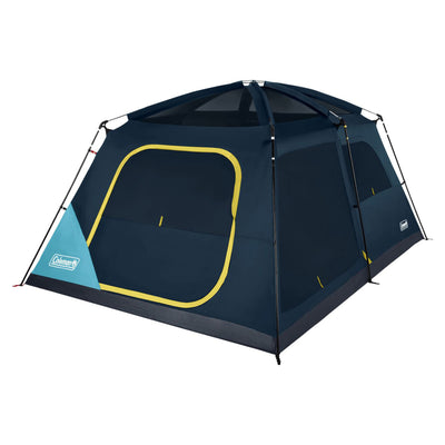 Coleman Skylodge 10 Person Camping Tent with Mesh Storage Pockets, Blue/Black - VMInnovations
