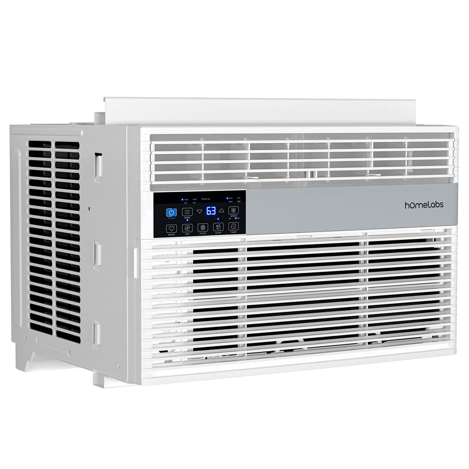 hOmeLabs Window Air Conditioner with Eco Mode, LED Panel, and Remote Control - VMInnovations