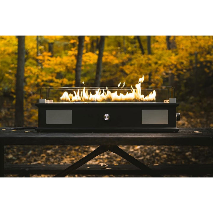 Ukiah Co. LOOM Rechargeable Bluetooth Tabletop Fire Pit with Sound System, Black - VMInnovations