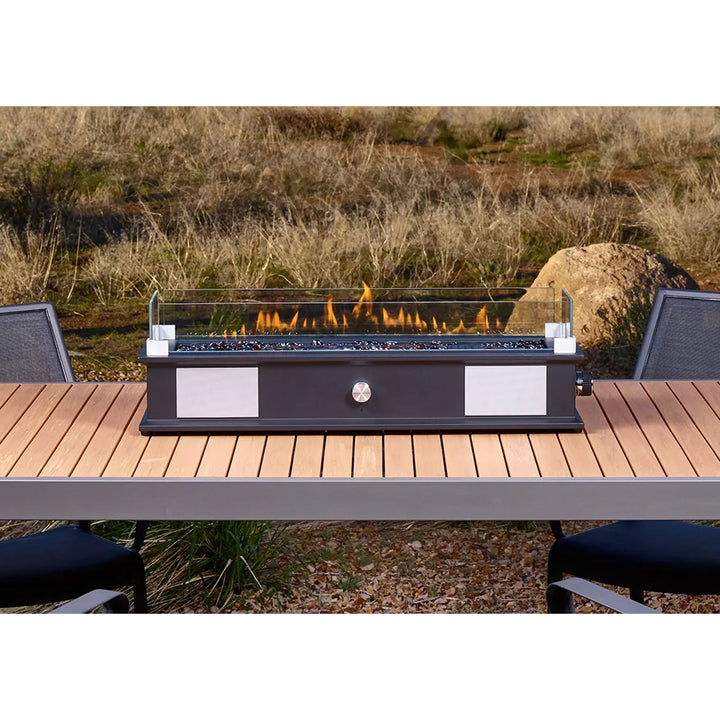 Ukiah Co. LOOM Rechargeable Bluetooth Tabletop Fire Pit with Sound System, Black - VMInnovations