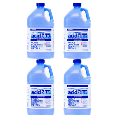 Champion Acid Blue Muriatic Acid for Removal of Stains on Driveways (4 Pack)