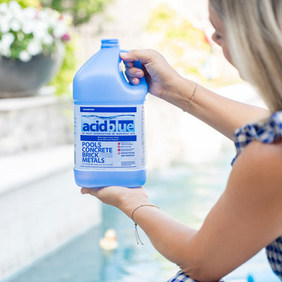 Champion Acid Blue 4 Pack Muriatic Acid & Champion 4 Pack Pool Shock Liquid