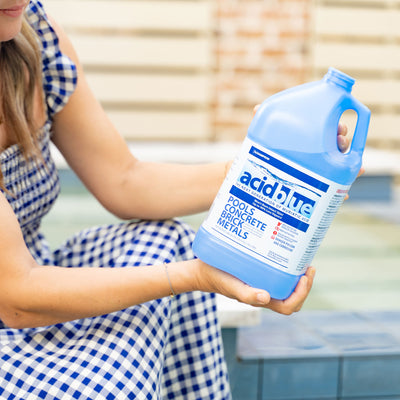 Champion Acid Blue Muriatic Acid for Removal of Stains on Driveways (4 Pack) - VMInnovations