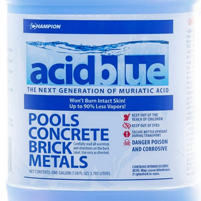 Champion Acid Blue Muriatic Acid for Removal of Stains on Driveways (4 Pack)