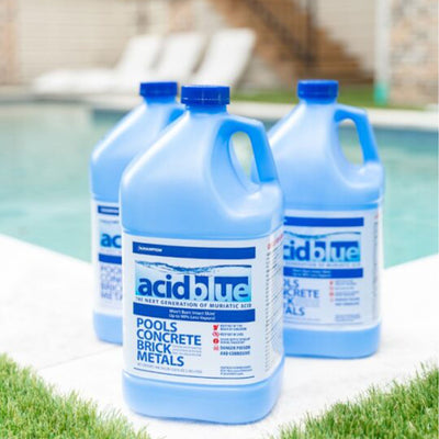 Champion Acid Blue Muriatic Acid for Removal of Stains on Driveways (4 Pack) - VMInnovations