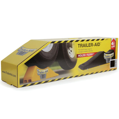Camco Trailer Aid Tandem Trailer Tire Changing Ramp with 4.5 Inch Lift, Black - VMInnovations