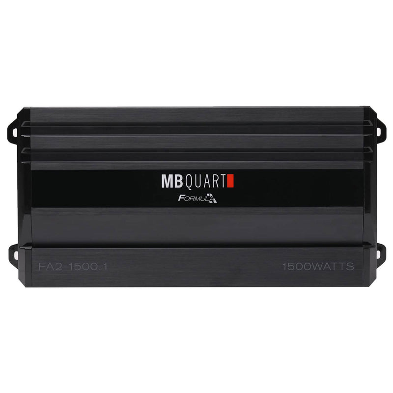 MB Quart Formula 1,500 Watt Mono Car Audio Mobile Amplifier, FA2-1500.1, Black