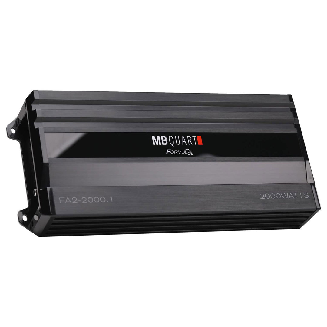 MB Quart Formula 2,000 Watt Mono Car Audio Mobile Amplifier, FA2-2000.1, Black