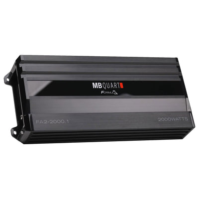 MB Quart Formula 2,000 Watt Mono Car Audio Mobile Amplifier, FA2-2000.1, Black - VMInnovations