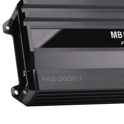 MB Quart Formula 2,000 Watt Mono Car Audio Mobile Amplifier, FA2-2000.1, Black - VMInnovations