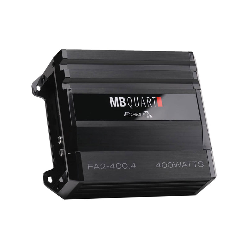 MB Quart Formula 400 Watt 4 Channel Car Audio Mobile Amplifier, Black (Open Box)