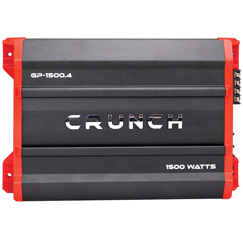 Crunch 1,500 Watt Adjustable 12dB Car Amplifier, GP-1500.4, Black (Used)