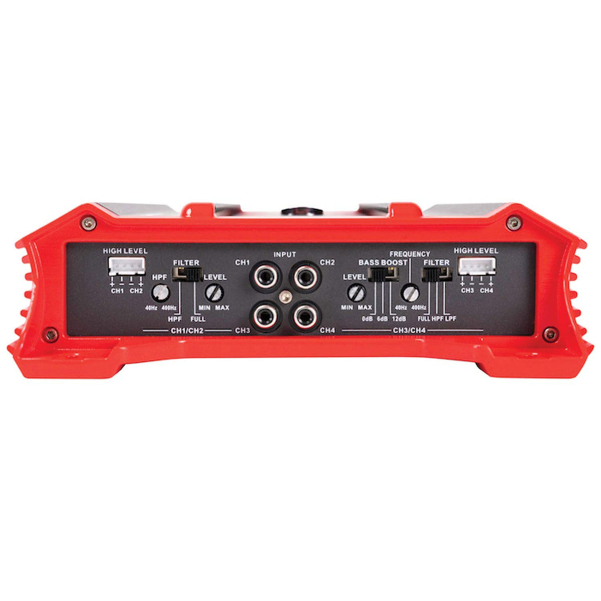 1,500 Watt Adjustable 12dB Ground Pounder Car Amplifier, Black (Open Box)