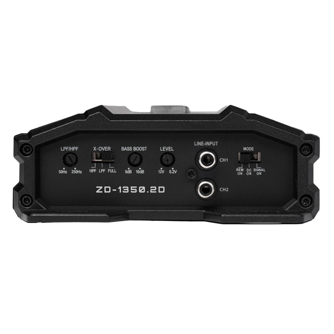 Hifonics Zeus Delta 1,350 Watt 2 Channel Mobile Car Amplifier, ZD-1350.2D, Black