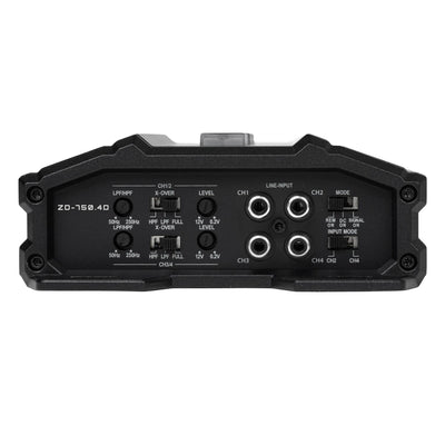 Hifonics Zeus Delta 750 Watt 4 Channel Car Amplifier, ZD-750.4D, Black(Open Box)