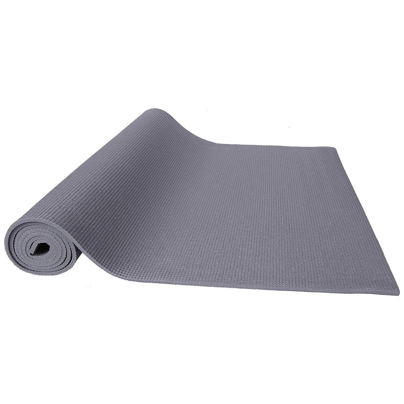 Signature All Purpose High Density No Tear Exercise Mat w/Strap, Gray (Used)