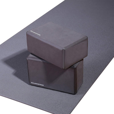 Signature All Purpose High Density No Tear Exercise Mat w/Strap, Gray (Used) - VMInnovations