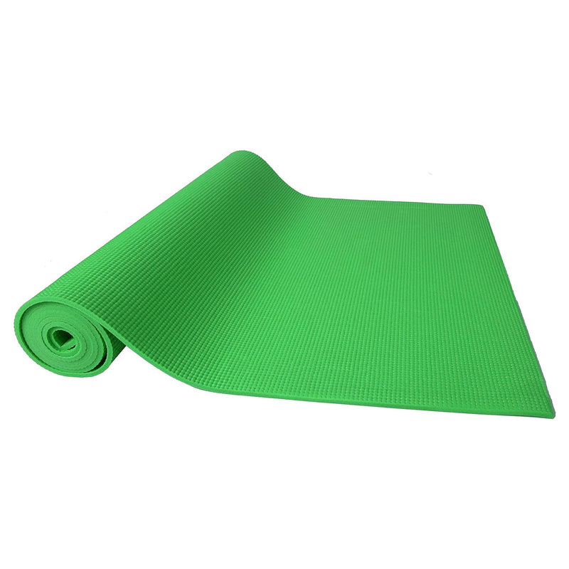 Signature Fitness High Density No Tear Exercise Mat w/Strap, Green (Open Box)