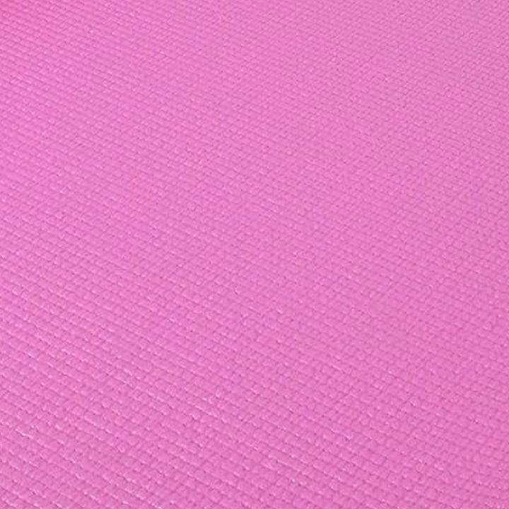 Signature Fitness All Purpose High Density Exercise Mat w/Strap, Pink (Open Box) - VMInnovations