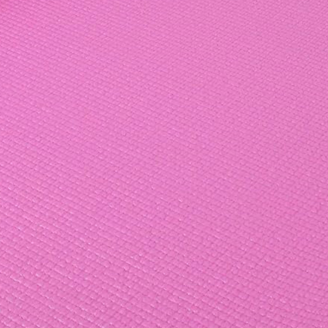 Signature Fitness All Purpose High Density Exercise Mat w/Strap, Pink (Open Box)