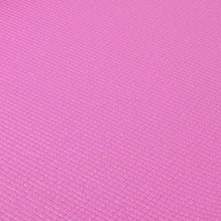 Signature Fitness All Purpose High Density Exercise Mat w/Strap, Pink (Open Box)