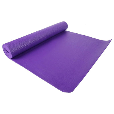 Signature All Purpose High Density No Tear Exercise Mat w/Strap,Purple(Open Box) - VMInnovations