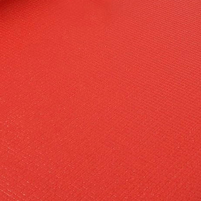 Signature Fitness All Purpose High Density No Tear Exercise Mat w/Strap, Red