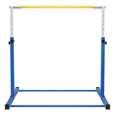 Signature Fitness Adjustable Folding Steel Gymnastics Bar, for Ages 3 & Up, Blue - VMInnovations