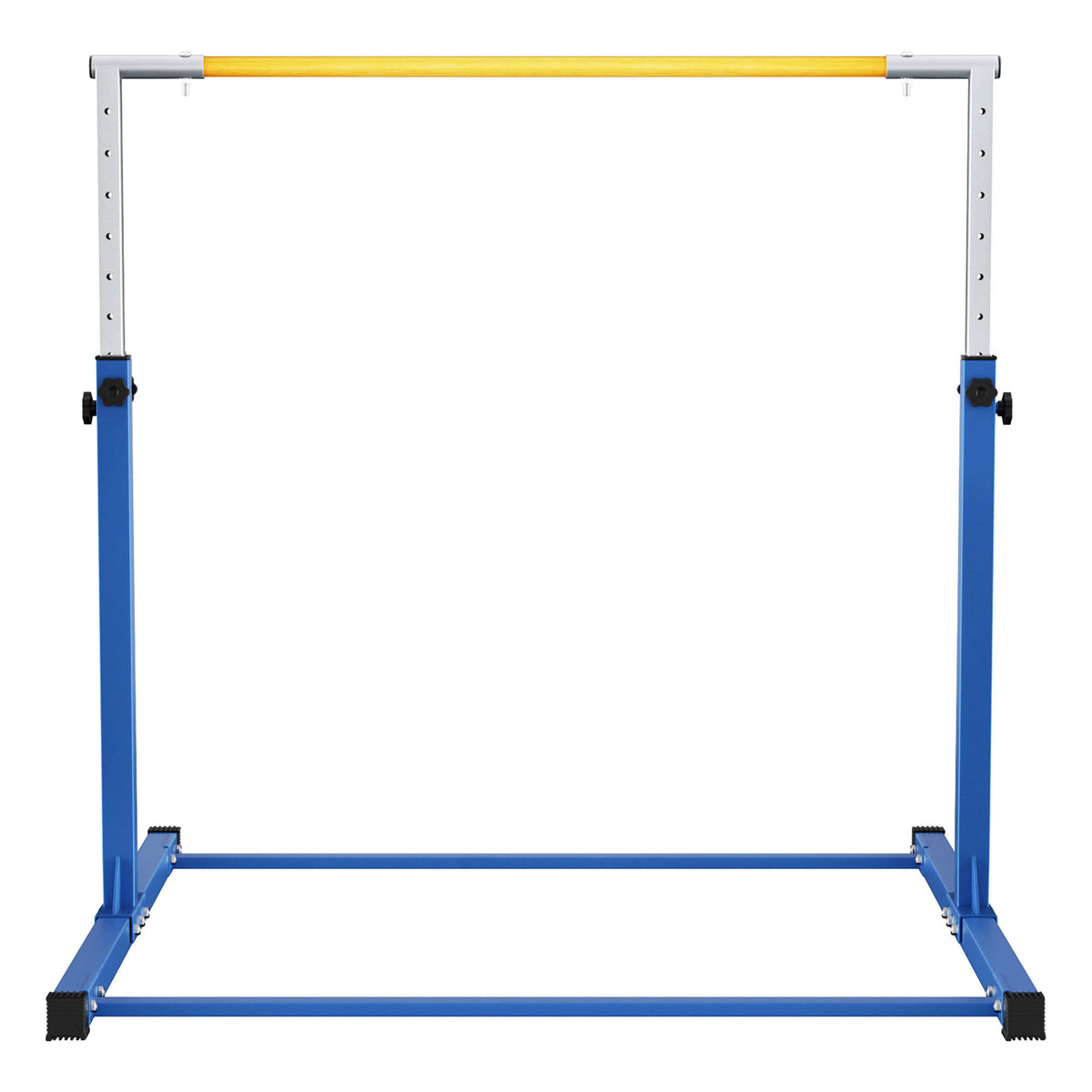 Signature Fitness Adjustable Folding Steel Gymnastics Bar, for Ages 3 & Up, Blue