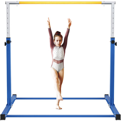 Signature Fitness Folding Steel Gymnastics Bar, for Ages 3+, Blue (Used) - VMInnovations