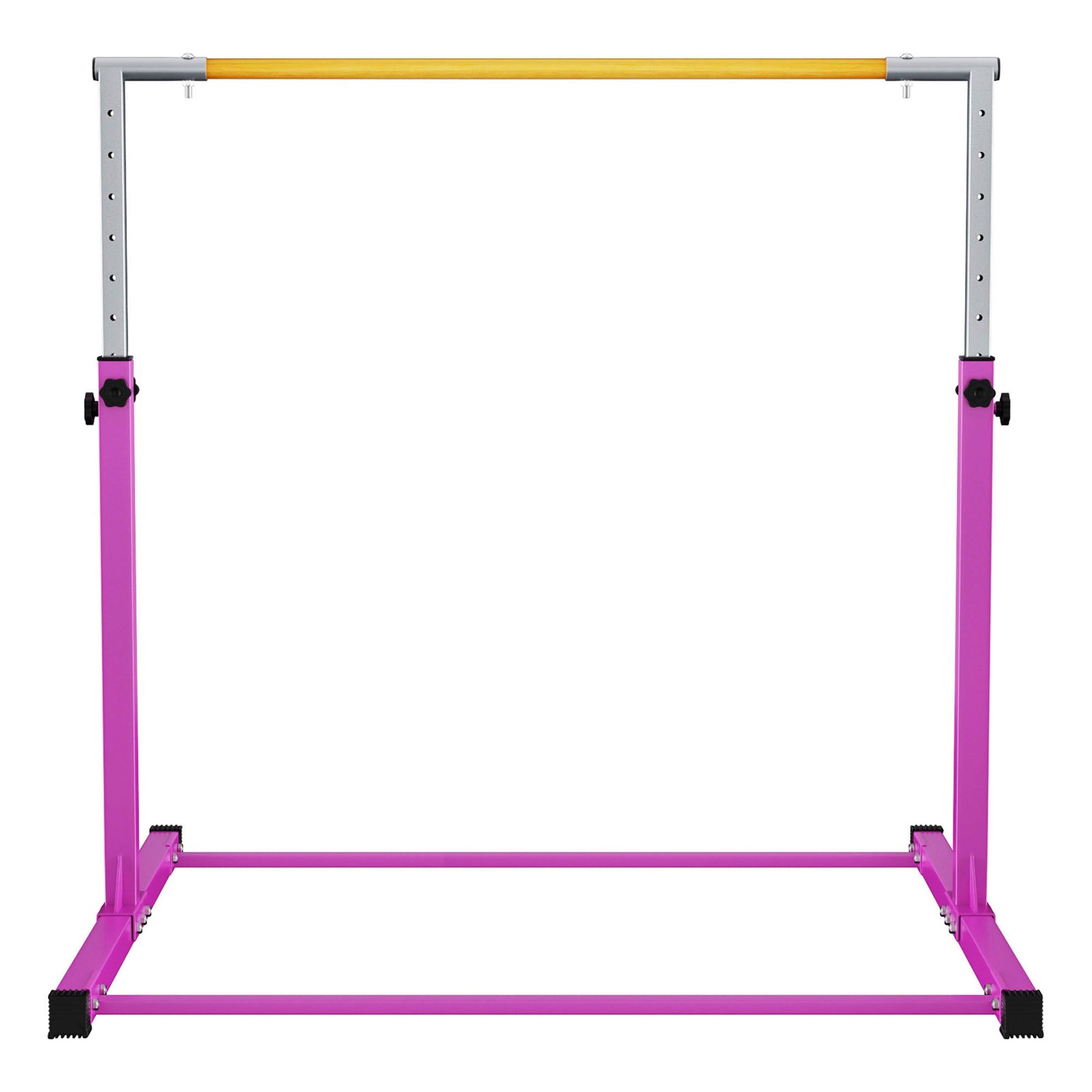Signature Fitness Folding Steel Gymnastics Bar, for Ages 3 & Up, Pink (Used) - VMInnovations