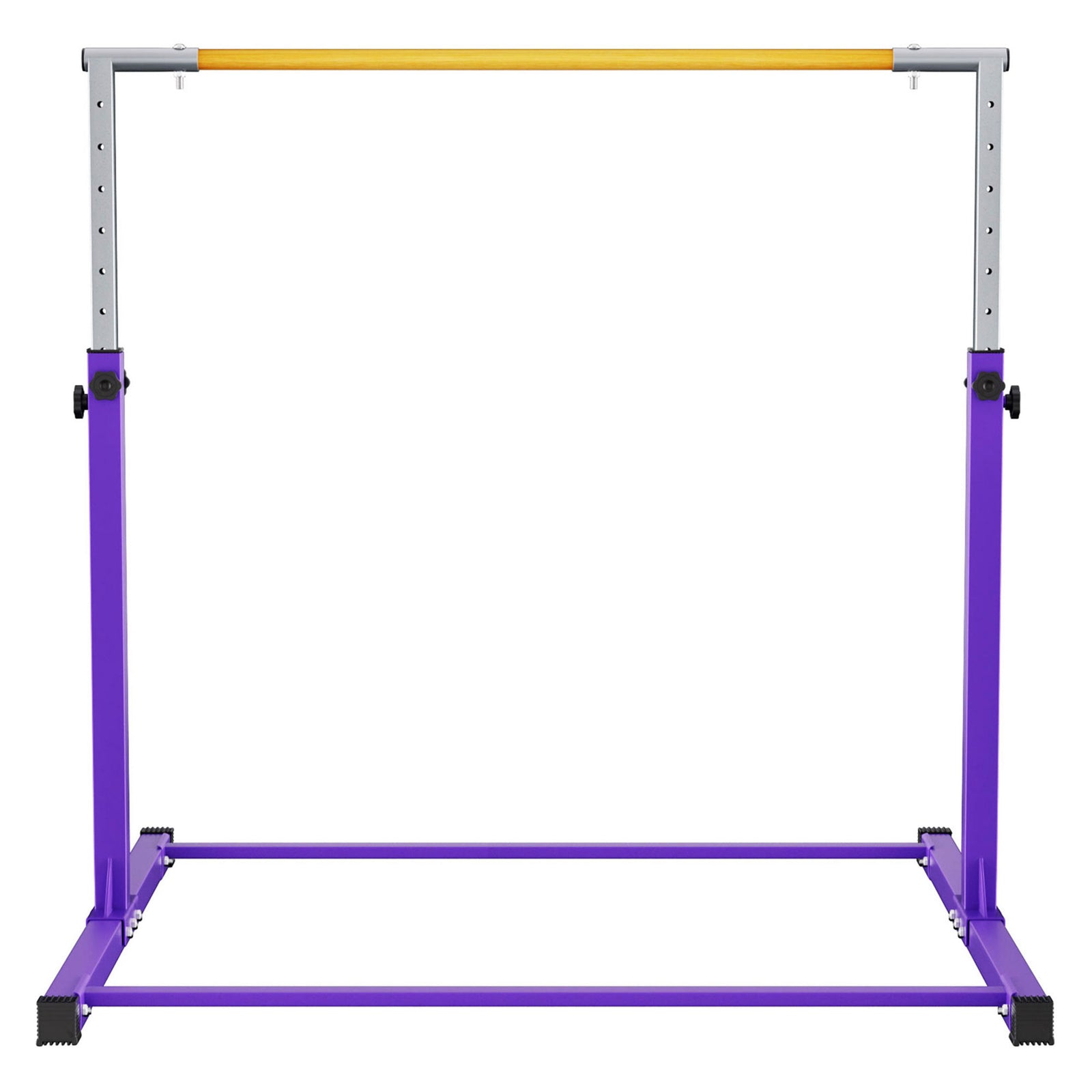 Signature Fitness Adjustable Folding Steel Gymnastics Bar, Ages 3 & Up, Purple - VMInnovations