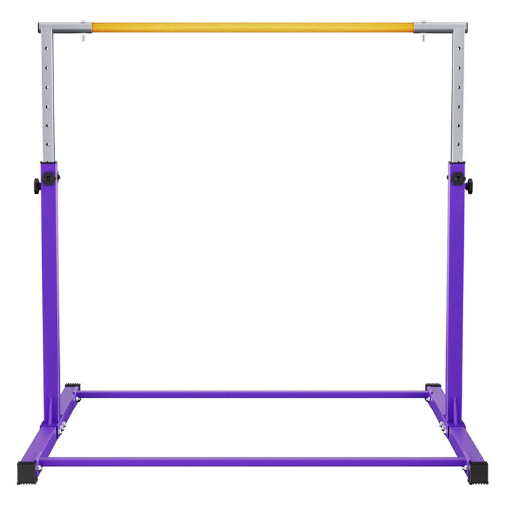 Signature Fitness Adjustable Folding Steel Gymnastics Bar, Ages 3 & Up, Purple