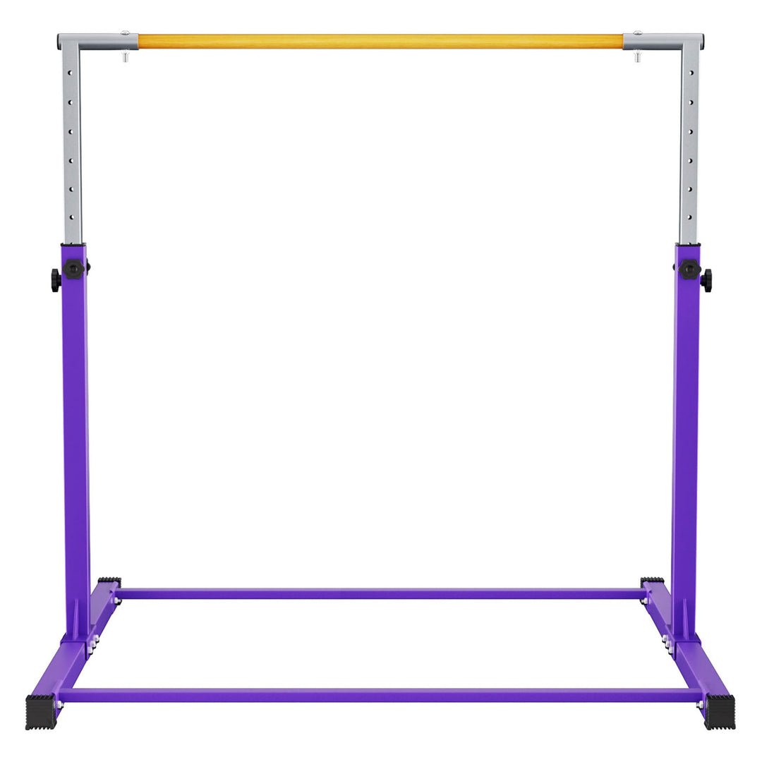 Signature Fitness Adjustable Folding Gymnastics Bar, Ages 3+, Purple (Open Box) - VMInnovations