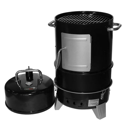 Grill Boss Charcoal Smoker, 4 Tier, 564 Sq In Cooking Area, Black (For Parts)
