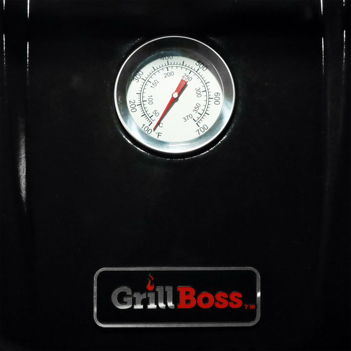 Grill Boss Vertical Charcoal Smoker, 564 Sq. In. Cooking Area, Black (Used)