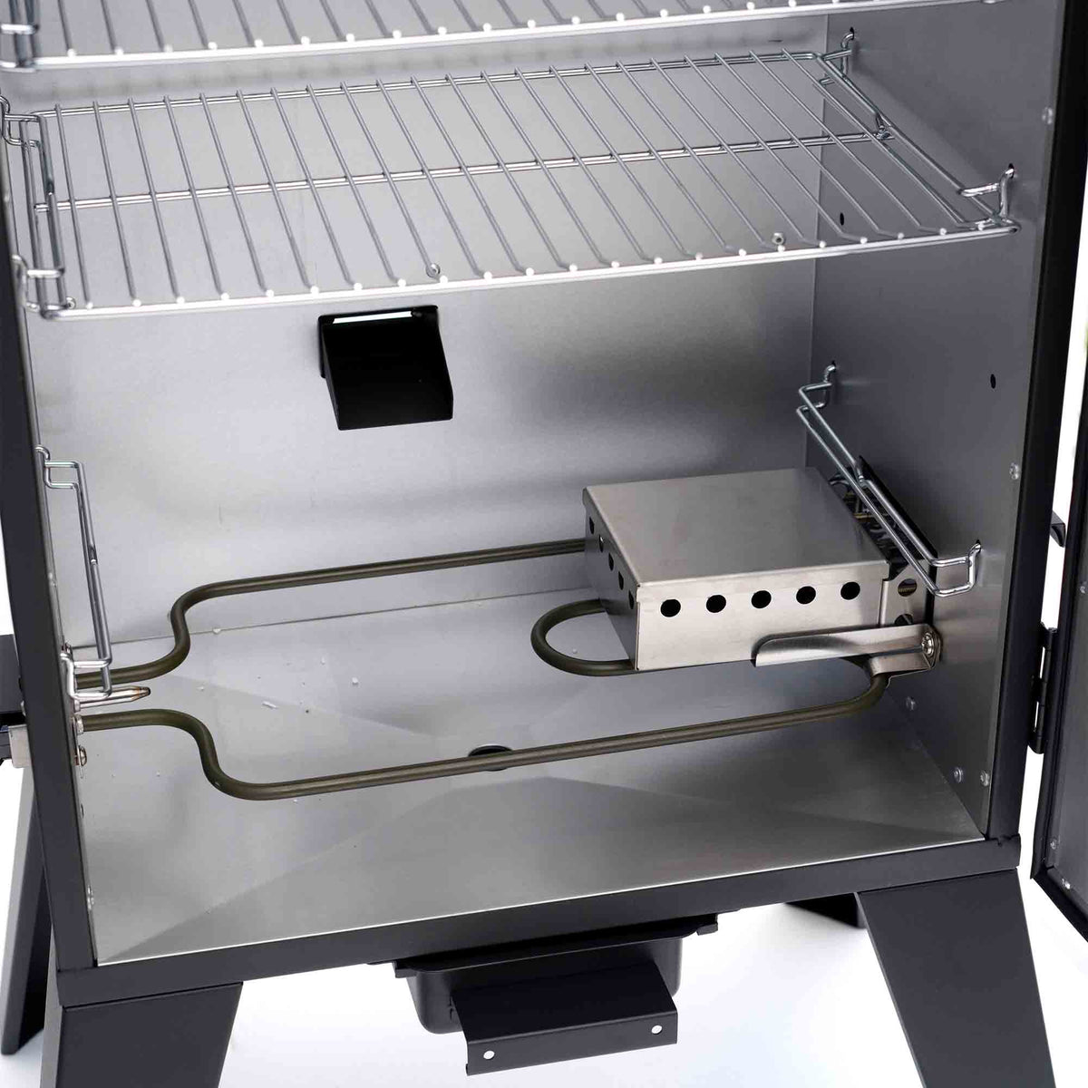 Grill Boss 1500 Watt Electric Smoker w/531 Sq In Cooking Area, Black (Open Box)