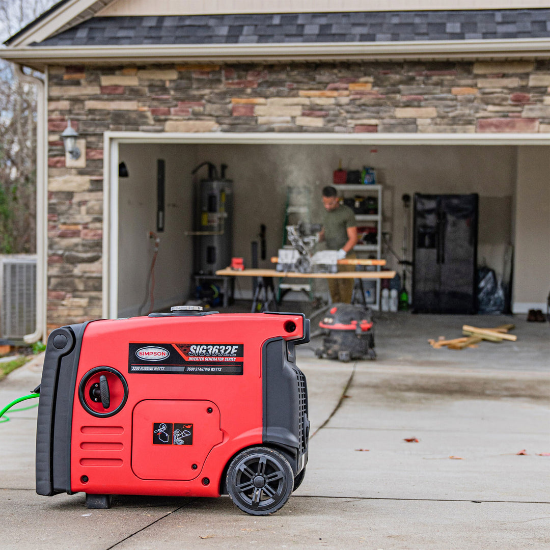 SIMPSON Portable 3200 Watt Gas Inverter Generator and Portable Power Station