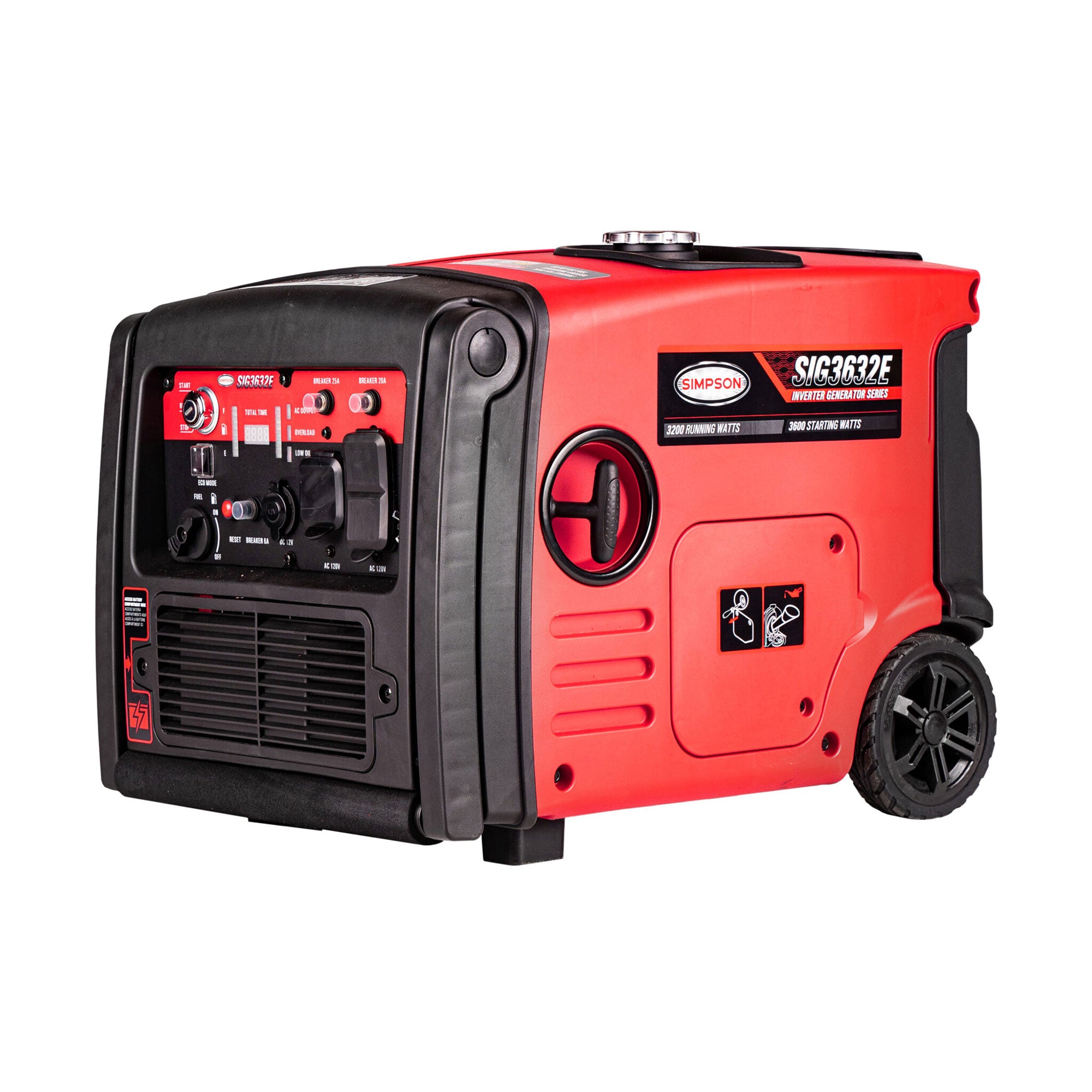 SIMPSON Portable 3200 Watt Gas Inverter Generator and Portable Power Station - VMInnovations