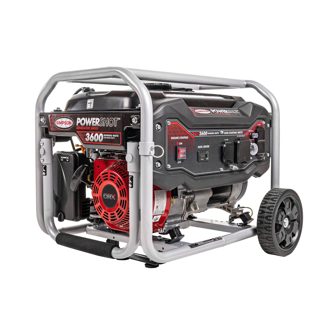 SIMPSON PowerShot Portable 3,600W Generator w/Roll Cage Frame Protection (Used)