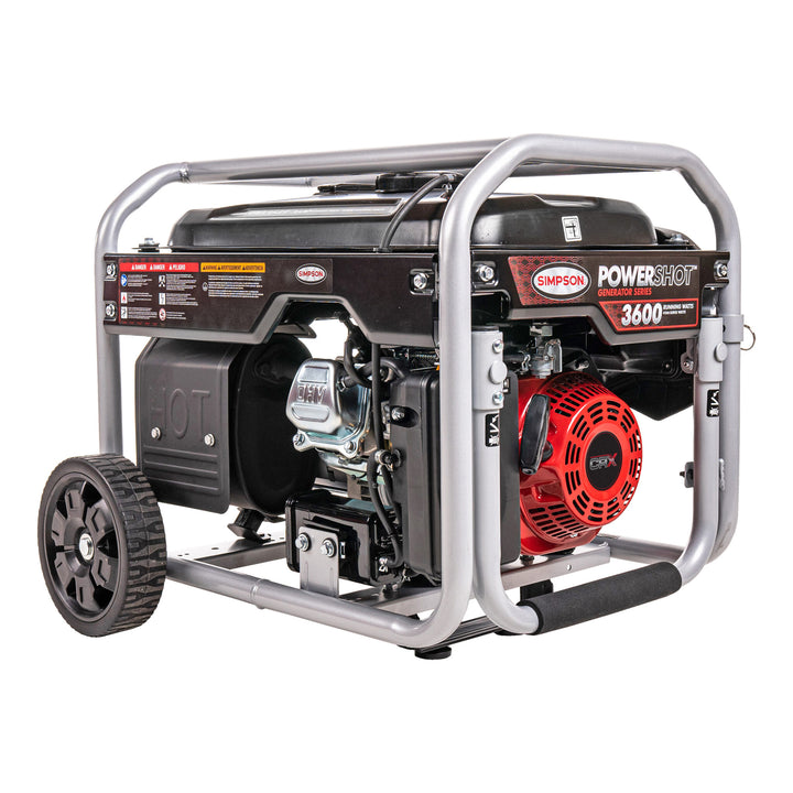 SIMPSON PowerShot Portable 3,600 Watt Generator w/Roll Cage Protection(Open Box) - VMInnovations