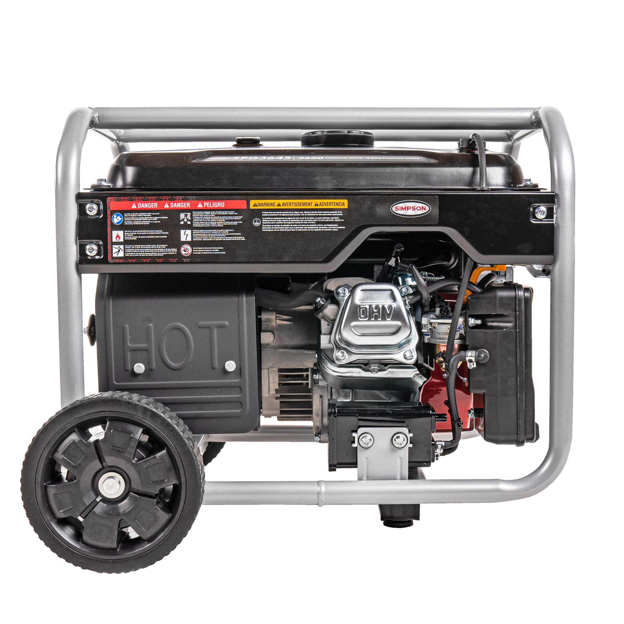 SIMPSON PowerShot Portable 3,600 Watt Generator w/Roll Cage Protection(Open Box) - VMInnovations