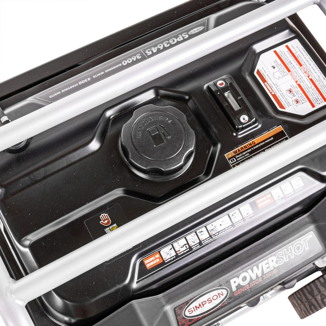 SIMPSON PowerShot Portable 3,600W Generator w/Roll Cage Frame Protection (Used) - VMInnovations