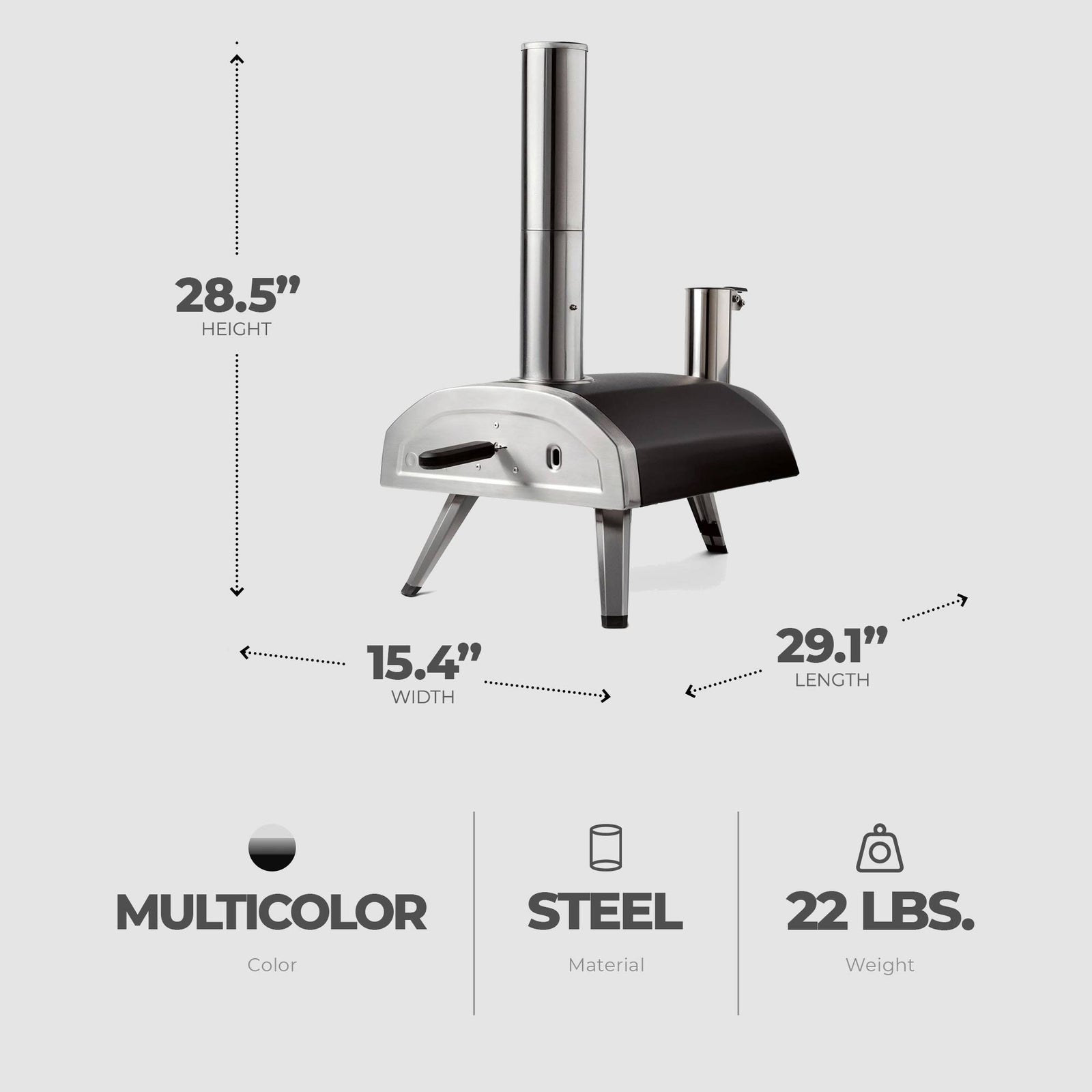 Ooni Fyra 12 Portable Wood Fired Pizza Oven Ideal for Outdoor Kitchen(For Parts) - VMInnovations