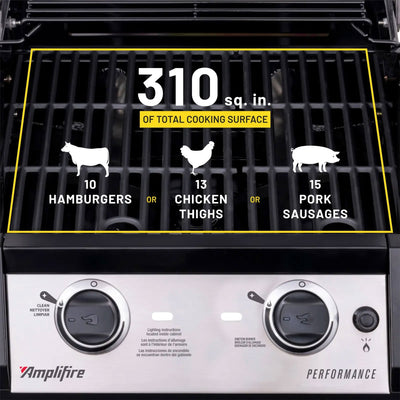 Char-Broil Performance Series Amplifire 2 Burner Gas Grill with Steel Grates - VMInnovations