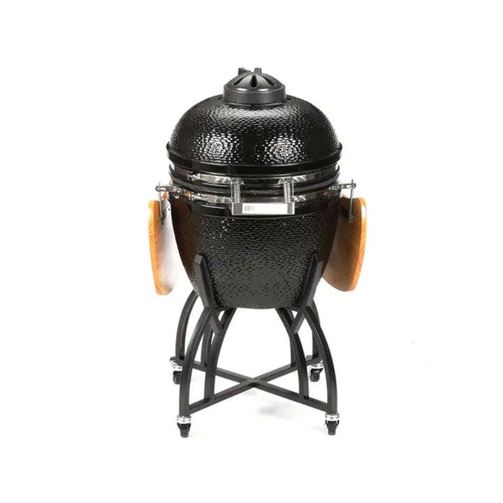 Vision Grills C Series Ceramic Kamado Charcoal Grill with Super Bundle, Black - VMInnovations