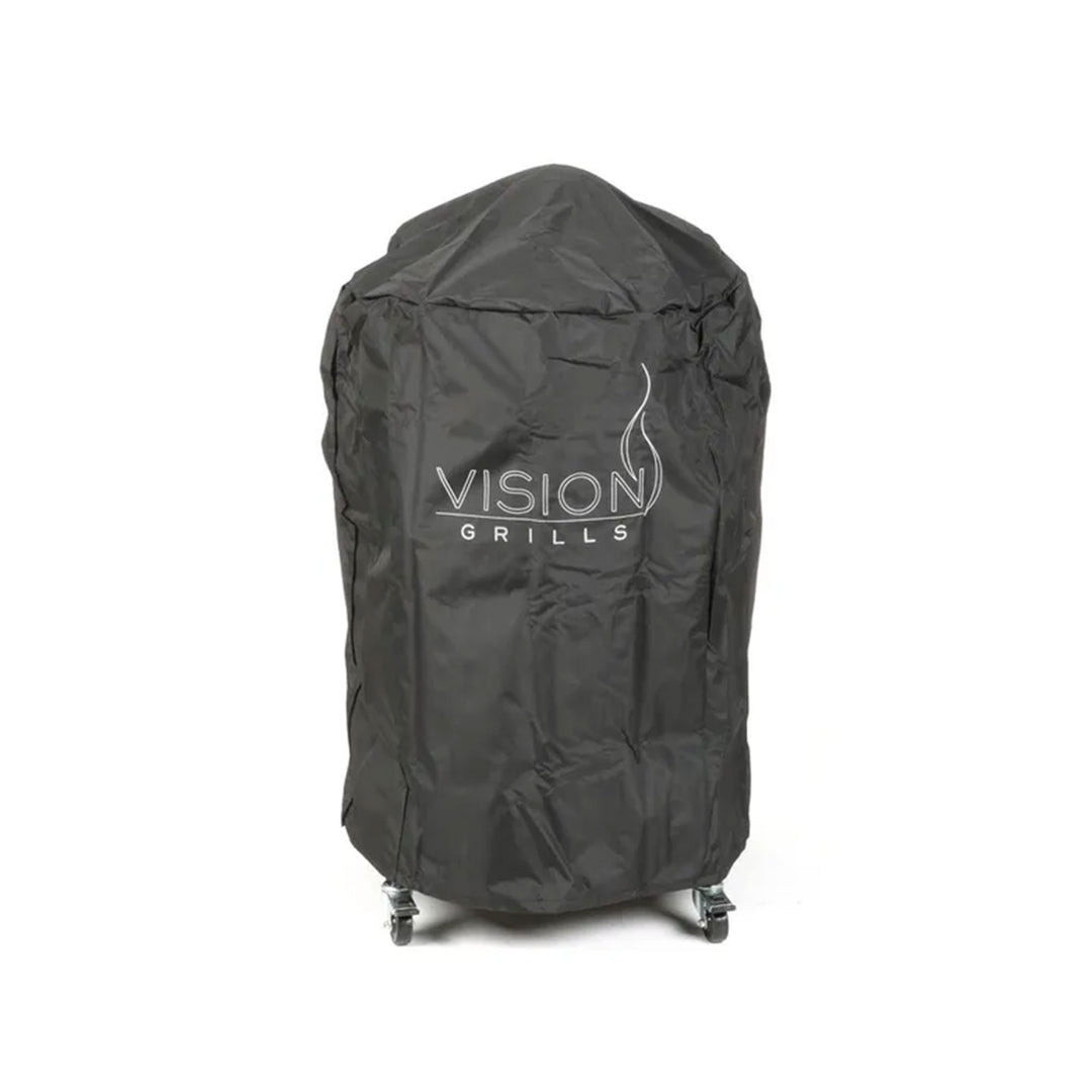 Vision Grills C Series Ceramic Kamado Charcoal Grill with Super Bundle, Black - VMInnovations