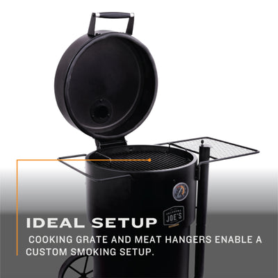 Char-Broil Oklahoma Joes Bronco Barrel Drum Smoker with Porcelain Coated Steel - VMInnovations
